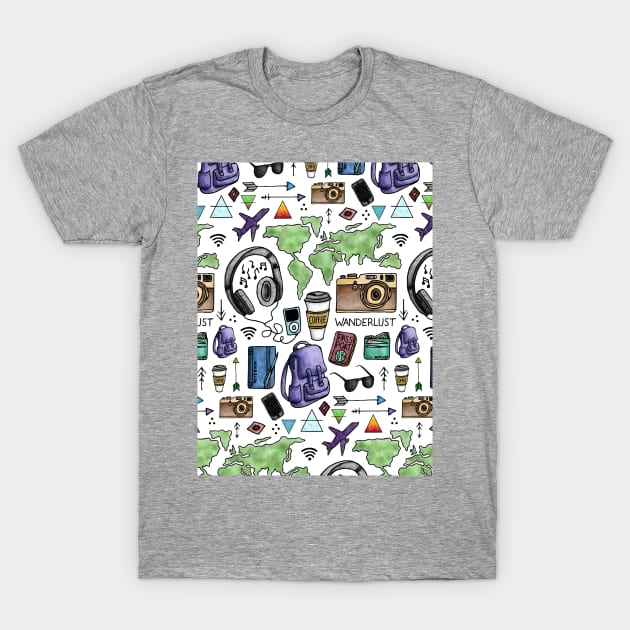 Travel T-Shirt by hxrtsy